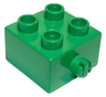 Duplo, Brick 2 x 2 with Pin on Side