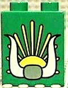 Duplo, Brick 1 x 2 x 2 with Sun and Horns Pattern