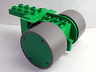 Duplo Steamroller Base Rear Roller Wheels (Roley)