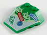 Wedge 4 x 4 Triple with Stud Notches with Pixel Aliens, 'ninjago', 'ninja' and '05' Pattern
