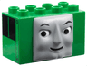 Duplo, Brick 2 x 4 x 2 Molded Face with Cranky Pattern