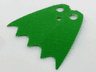 Minifigure Cape Cloth with Top Holes and Scalloped 5 Points Bottom (Batman), Long, Circle Neck Cut - Traditional Starched Fabric