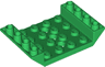 Slope, Inverted 45 6 x 4 Double with 4 x 4 Cutout and 3 Holes