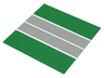 Baseplate, Road 32 x 32 9-Stud Straight with Runway Pattern