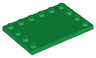 Tile, Modified 4 x 6 with Studs on Edges