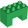 Duplo, Brick 2 x 4 x 2 with 2 x 2 Cutout on Bottom