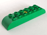 Duplo, Toolo Brick 2 x 8 with Curved Tops