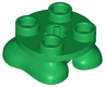 Legs with Plate Round 2 x 2 and Axle Hole - 2 Feet