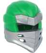 Minifigure, Headgear Ninjago Wrap Type 7 with 4 Slits on Front with Molded Flat Silver Armor Pattern