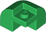 Slope, Curved 2 x 2 x 1 1/3 Corner Round with Recessed Stud