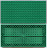 Brick 10 x 20 with Bottom Tubes in Single Row Around Edge, with '+' Cross Support