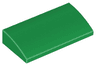 Slope, Curved 2 x 4 x 2/3 with Bottom Tubes