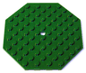 Plate, Modified 10 x 10 Octagonal with Hole