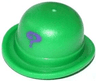 Minifigure, Headgear Hat, Bowler with Dark Purple Question Mark Small Pattern