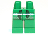 Hips and Legs with Dark Green Sash and Silver Diamonds Pattern