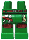 Hips and Legs with Red Belt, Silver Buckle, Knee Pads, Tool Belt with Tools, Handkerchief with Stars Pattern