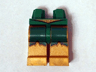 Hips and Pearl Gold Legs with Green Markings and Gold Belt Pattern (Hawkman)