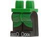 Hips and Black Legs with Green Kilt / Skirt and White Toes Pattern