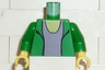 Torso Spider-Man Blazer over Light Violet Top Pattern (Mary Jane 2) / Green Arms / Yellow Hands