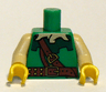 Torso Forestman with Tan Shirt Collar and Brown Belt Pattern / Tan Arms / Yellow Hands