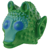 Minifigure, Head, Modified SW Rodian with Blue Eyes and Dark Turquoise Markings Pattern (Onaconda Farr)