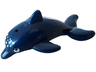 Dolphin, Friends Style, Jumping with Bottom Axle Holder with Light Aqua Eyes, Heart and Spots Pattern