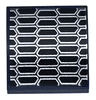 Slope, Curved 2 x 2 x 2/3 with Silver and Black Air Vent Grille Pattern