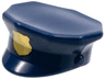 Minifigure, Headgear Hat, Police with Gold Badge Pattern