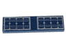 Tile 1 x 4 with Solar Panels Pattern