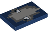 Tile 2 x 3 with Minecraft Squid Face Pattern