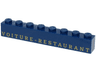 Brick 1 x 8 with Gold 'VOITURE-RESTAURANT' Pattern