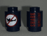 Brick, Round 1 x 1 with 'SHARK REPELLENT' and No Sharks Sign Pattern