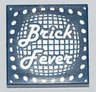 Tile 2 x 2 with Silver 'Brick Fever' and Lights Pattern
