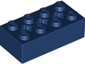 Technic, Brick 2 x 4 with 3 Axle Holes