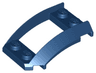 Wedge 4 x 3 Open with Cutout and 4 Studs