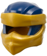 Minifigure, Headgear Ninjago Wrap Type 9 with Molded Pearl Gold Wraps and Knot Pattern