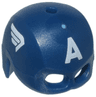 Minifigure, Headgear Helmet Mask, Hole on Top with White Letter A and Wings on Sides Pattern (Captain America)