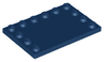 Tile, Modified 4 x 6 with Studs on Edges