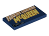 Tile 2 x 4 with 'FABULOUS LIGHTNING McQUEEN' and Exhaust Pipes in Left Corner Pattern