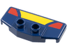 Duplo Rear Spoiler / Wing with Yellow Trapezoid and 2 Red Markings Pattern