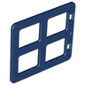 Duplo Door / Window Pane 1 x 4 x 3 with 4 Same Size Panes Square Corners
