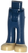 Mini Doll Hips and Trousers with Back Pockets with Tan Shoes Pattern - Thick Hinge