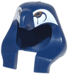 Minifigure, Headgear Headdress Mummy with Bird Head with Gold Eyes and White Patches Pattern