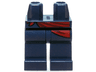 Hips and Legs with Tied Dark Red Sash Pattern