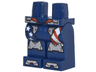 Hips and Legs with Stars and Stripes Armor Plates, Silver Knee Plates and Boot Tips Pattern