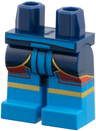 Hips and Legs with Molded Dark Azure Lower Legs / Boots and Printed Dark Azure Sash, Red and Gold Trim Lines Pattern