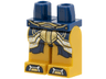 Hips and Pearl Gold Legs with Dark Blue, Silver, and Gold Armor and Toes Pattern