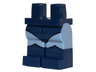 Hips and Sand Blue Legs with Dark Blue Leotard and Boots with Scalloped Tops Pattern