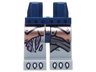 Hips and Light Bluish Gray Legs with Copper Armor with Rivets, Medium Lavender Sinew Patches and White Claws Pattern