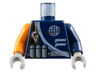 Torso Alpha Team Logo, Arrow, Shoulder Rope Pattern / Dark Blue Arm Left / Orange Arm Right / Light Gray Hands